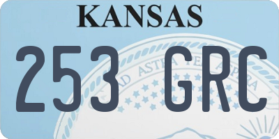 KS license plate 253GRC