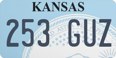 KS license plate 253GUZ