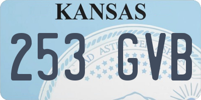 KS license plate 253GVB