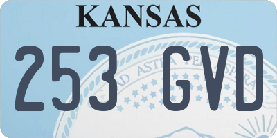 KS license plate 253GVD