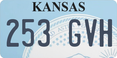 KS license plate 253GVH