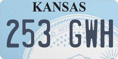 KS license plate 253GWH