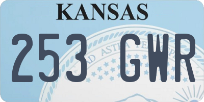 KS license plate 253GWR