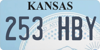 KS license plate 253HBY