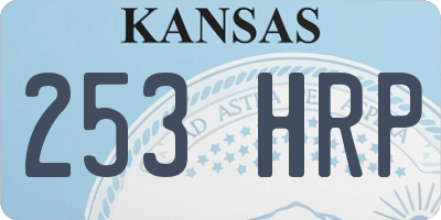 KS license plate 253HRP