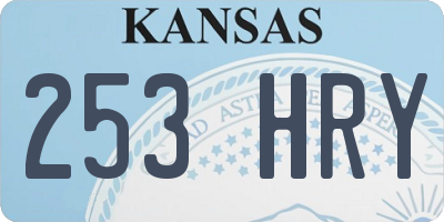 KS license plate 253HRY