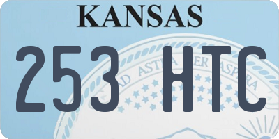 KS license plate 253HTC