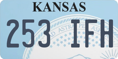 KS license plate 253IFH
