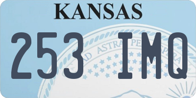 KS license plate 253IMQ