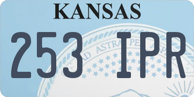 KS license plate 253IPR