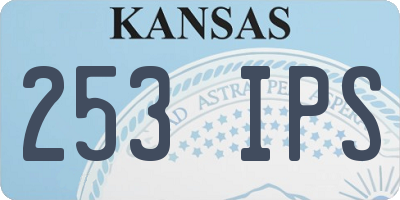 KS license plate 253IPS