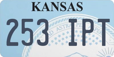 KS license plate 253IPT
