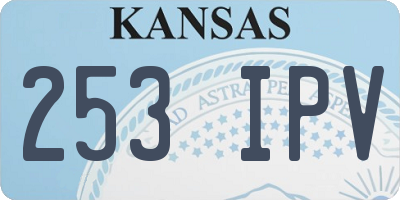 KS license plate 253IPV