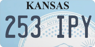 KS license plate 253IPY