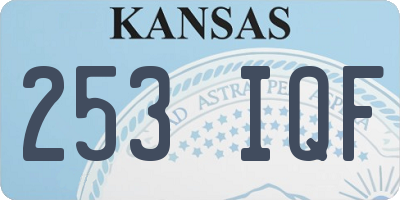 KS license plate 253IQF