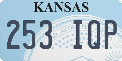 KS license plate 253IQP