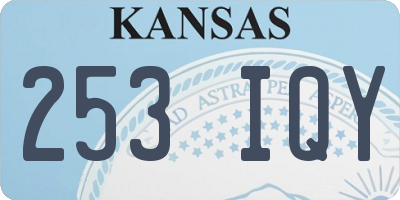 KS license plate 253IQY