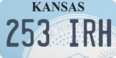 KS license plate 253IRH