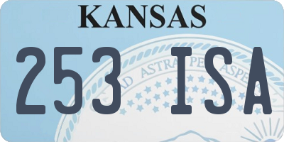 KS license plate 253ISA