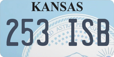 KS license plate 253ISB