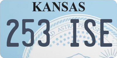 KS license plate 253ISE