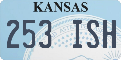 KS license plate 253ISH
