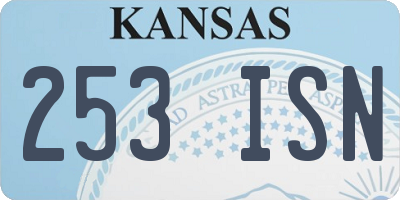 KS license plate 253ISN