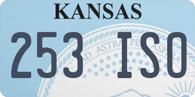 KS license plate 253ISO