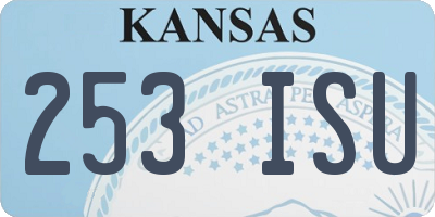 KS license plate 253ISU