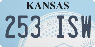 KS license plate 253ISW