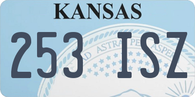 KS license plate 253ISZ