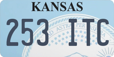 KS license plate 253ITC