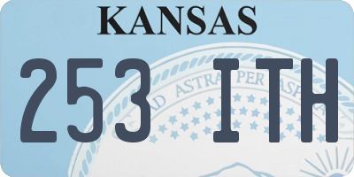 KS license plate 253ITH