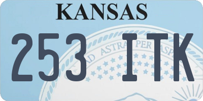 KS license plate 253ITK