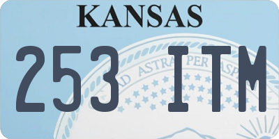 KS license plate 253ITM