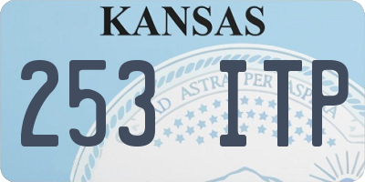 KS license plate 253ITP