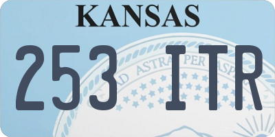 KS license plate 253ITR