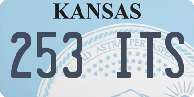 KS license plate 253ITS