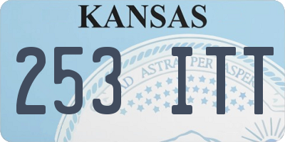 KS license plate 253ITT