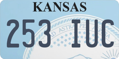 KS license plate 253IUC