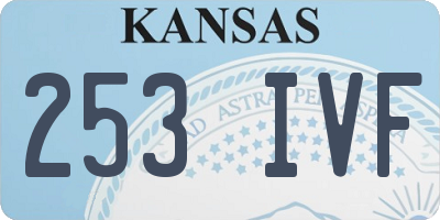 KS license plate 253IVF