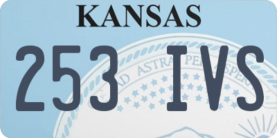 KS license plate 253IVS