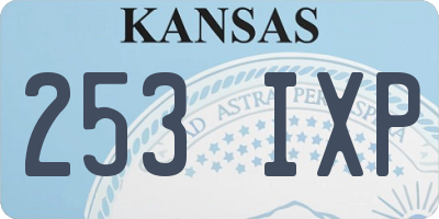 KS license plate 253IXP
