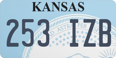 KS license plate 253IZB