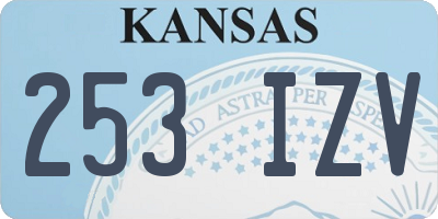 KS license plate 253IZV