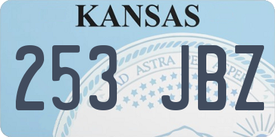 KS license plate 253JBZ