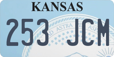 KS license plate 253JCM