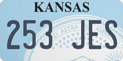 KS license plate 253JES