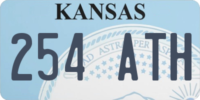 KS license plate 254ATH