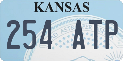 KS license plate 254ATP
